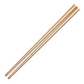 Luxury Premium Reusable Chinese Chopsticks Cross Gold Stainless Steel Metal Chopstick With Case