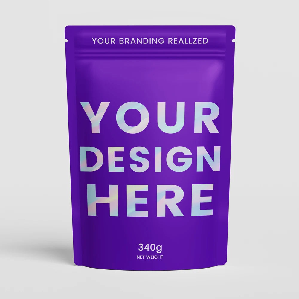 Digital Printing Custom Printed Pouch 250g 500g Food Grade Stand up Pouches Plastic Zipper Pack Tea Coffee Packaging Bag