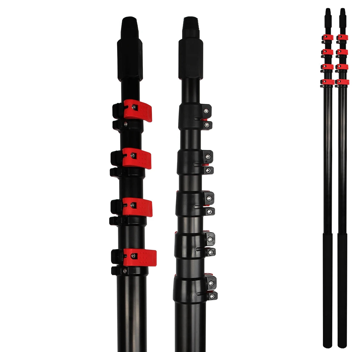 Extentool Hot Sale Carbon Fiber Telescopic Pole for Gutter Window Cleaning with Brush