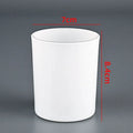Custom Graphic Printed 220ml Luxury White Empty Candle Jars Container Glass Candle Jars for Making Candles
