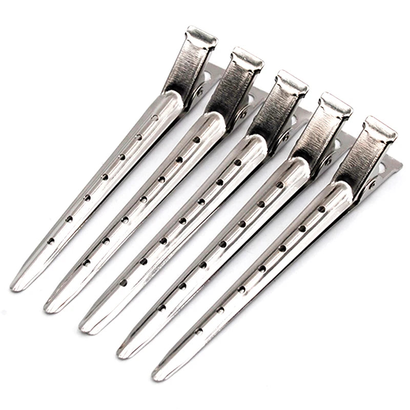 Hairstyling Girls DIY Bow Bulk Square Spring Fixed Metal Teeth Barrettes Steel Duck Pins Stainless Hairpin