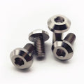 4pcs ISO Grade5 6AL4V M6 M8 Titanium Motorcycle Disc Brake Hex Socket Screws 12-35mm