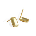 Geometric Sterling Silver 925 Stud Earrings Rectangle Minimalist Geometry Rectangle Fashion Jewelry Wholesale