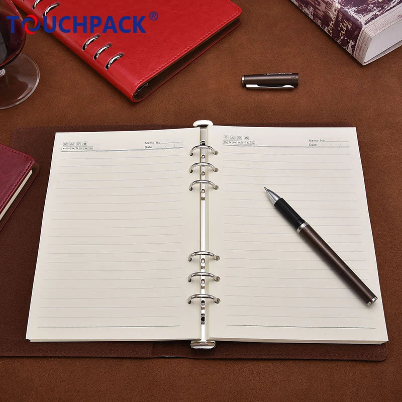 Promotion and Gift A5 Soft Cover Spiral Notebook Journal Lined Notebook with Kraft Cover or PU Cover MegaBDM