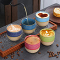 Rustic Ceramic Coffee Mug 130ml Tea Bone China Cup Ceramic Small Tea Cups with Custom Logo