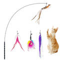 Interactive Cat Toy with Super Suction Cup  Cat Wand  Teaser Refills String Toy Accessories Cat Feather Toy