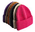 OEM Acrylic Fold Designer Beanie Custom logo Custom Beanies Jacquard Winter Knitted Hats