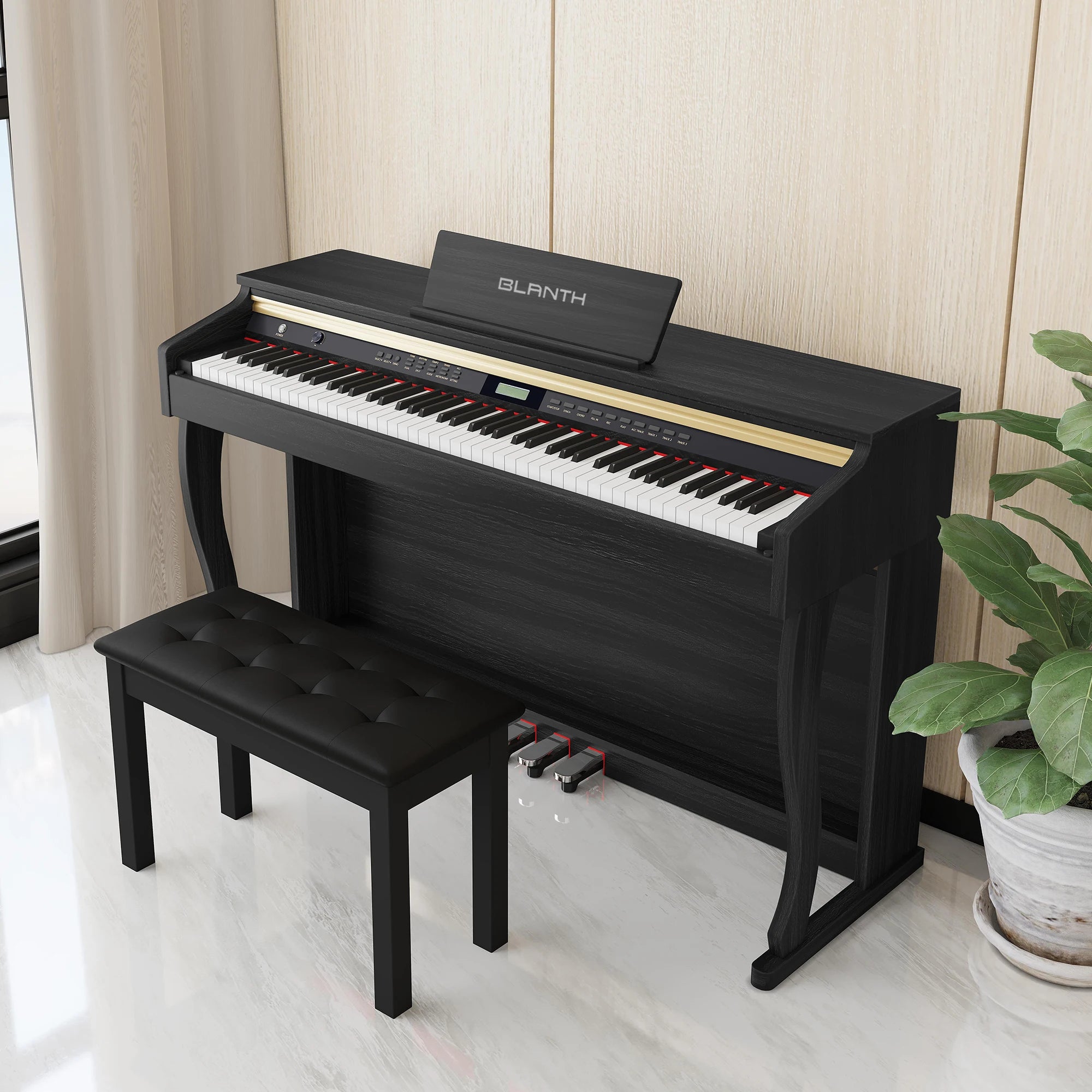 BLANTH Piano Digital De 88 Teclas Profesional Electric Piano Digital 88 Keys Piano Music