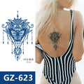 GZ601-700 In-Stock Wholesale Navy Blue Semi-Permanent Juice Non-Toxic Temporary Tattoo Stickers Lasting 2 Weeks