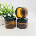 In Stock 60ml 100ml 120ml Brown PET Plastic Wide Mouth Hair Conditioner Sub Bottle Packaging Cream Pot