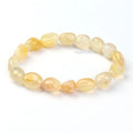 Wholesale Tumbled Flower Agate Beaded Bracelet Sakura Agate Elastic Stretch Bracelets for Woman Jewelry 8-12mm 19CM Length