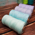 Green Red Black Pink Purple Sage Mustard Handmade Craft 3mm Cotton Braided Macrame Cord