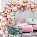 82Pcs Balloon Arch Garland Kit Pink Gold Latex Balloons for Bridal Shower Wedding Birthday Anniversary Engagements Party Decor