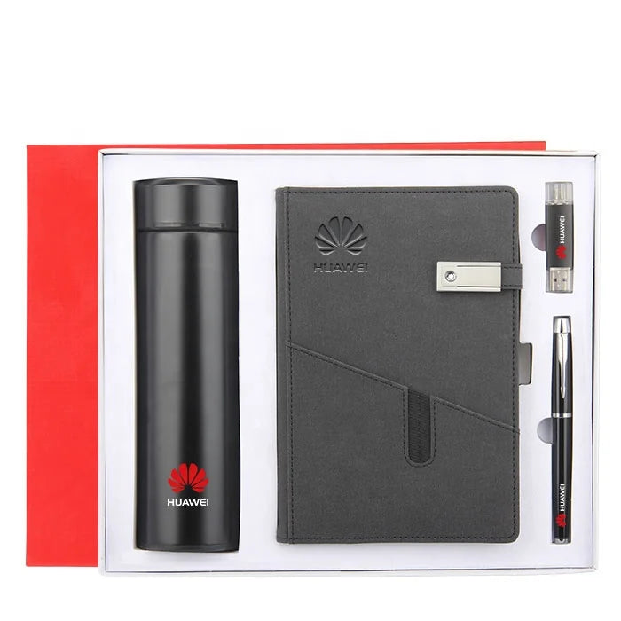 Unique Gifts for Teachers Custom logo 2023 Executive Diaries Giveaways Diary and Pens Vacuum Cup with Notebook Set+usb