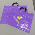 Gift Shop Carry Reusable Eco-friendly Ldpe Custom Own logo Print Bottom Gusset Plastic Shopping Bags with Handle