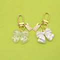 Fashionable  Women's Keychain Bag Pendant with Crystal Cross-Border Rose Bow Pearl Tassel Keychain Car Pendant