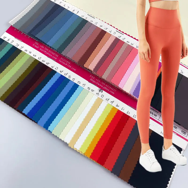In Stock Soft Touch 79 Nylon 21 Spandex Fabric - Seamless Four Way Stretch Sports Fabric for Activewear Gym Clothing