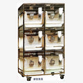 Laboratory Stainless Steel Animal Rabbit Breeding Cages with Rack Shelf Feeding Bottle for Sale