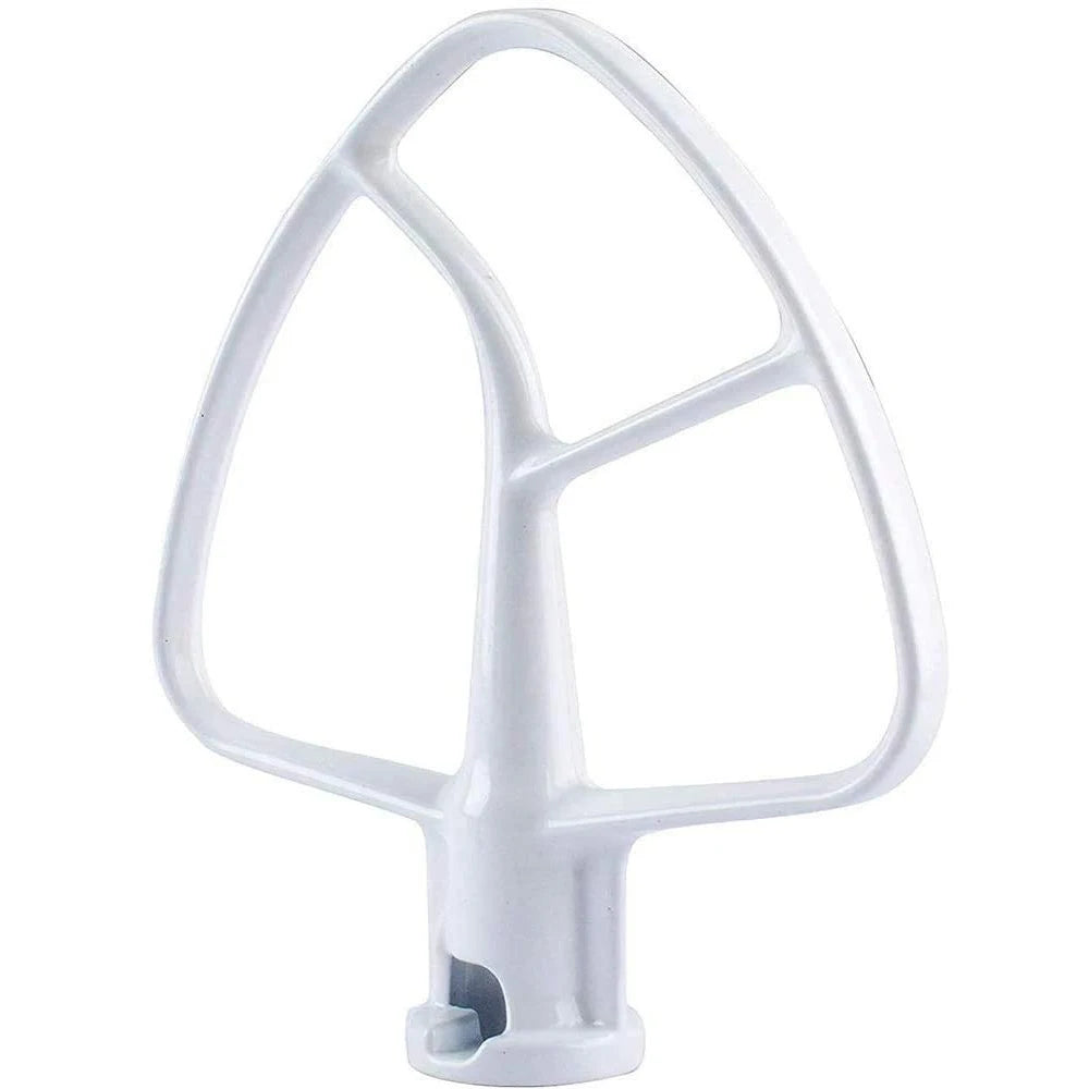 K45B White Flat Coated Beater for Kitchen-Aid Mixer Attachment for 4.5 Qt Tilt-Head Stand Mixer Beater KSM150 KSM90 WPW10672617