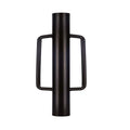 18LB Heavy Duty Hand Post Pounder Handle U Fence Post Hole Diggers 24 Inch Black Fence Post Driver Rammer
