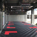 Manufacture Rigid Modular Industrial Plastic Garage Flooring Mats Interlocking Garage Floor Tiles for Car Detailing Workshop