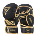 Professional MMA Glove Matt Black 7oz MMA Training Sparring Grappling Boxing Muay Thai Gloves