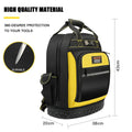 AIRAJ Customizable OEM Large Canvas Electrician Tool Backpack Portable Thickened Oxford Polyester PVC Waterproof EPA Certified