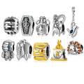 Real 925 Sterling Silver Egyptian Elements Series CZ Fashion Charm Beads Designer DIY for Women Bracelet Jewelry Making
