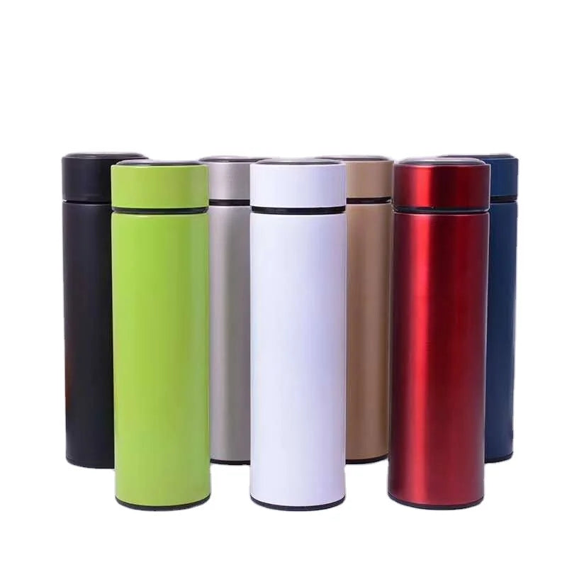Custom Vacuum Stainless Steel With Double Wall Eco Friendly Led Business Coffee Travel Flask Water Bottle