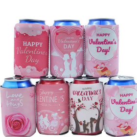 Premium Neoprene Collapsible Foam Custom Logo Can Cooler Bag Foldable Wedding Slim Beer Bamboo Can Cooler Sleeve
