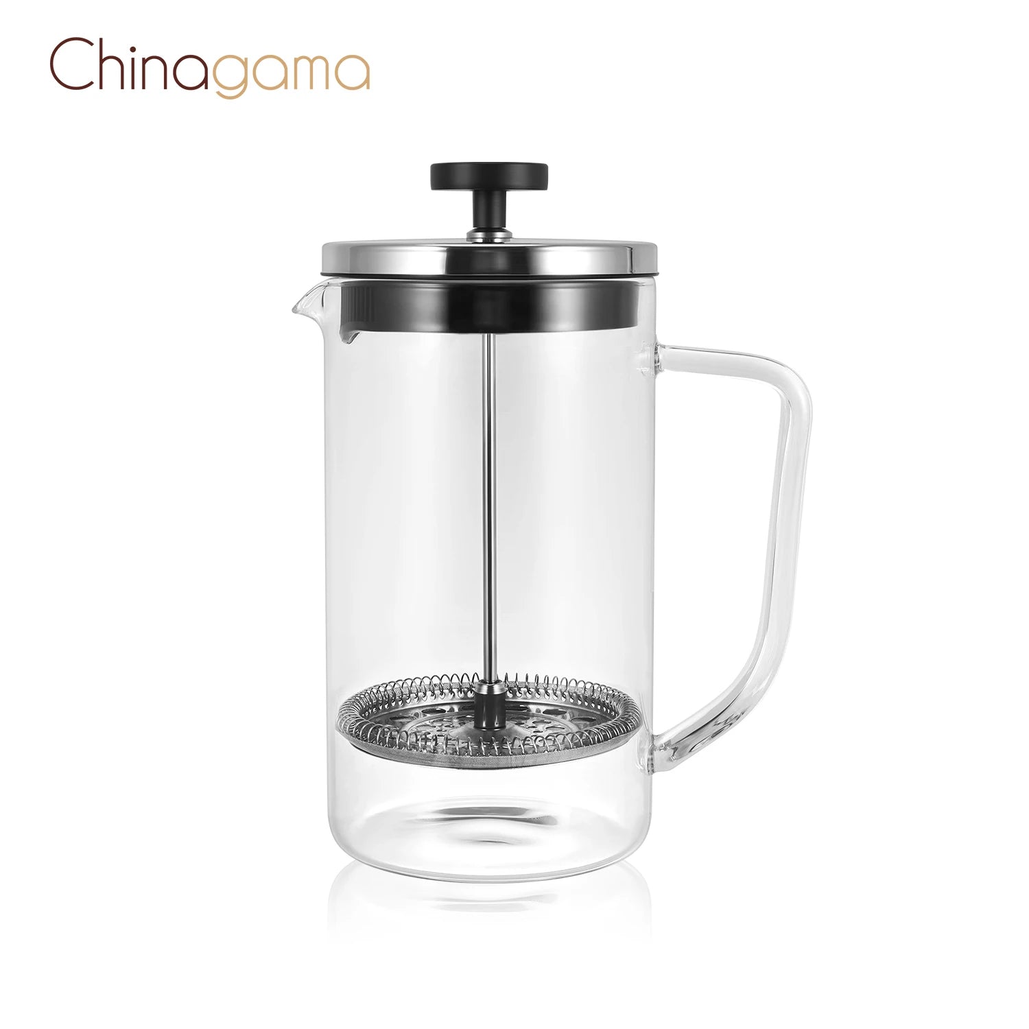 1000ml Antique Unique Large Borosilicate Double Wall Glass Coffee Pots Maker French Coffee Press