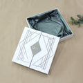 Silver Mirror Frame Hardcover Box Design Wedding Invitation Card with Gifts Inside