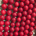 Wholesale Loose Gemstone Round Beads 6mm 8mm 10mm Red Coral Stone Beads Strand for Jewelry Making