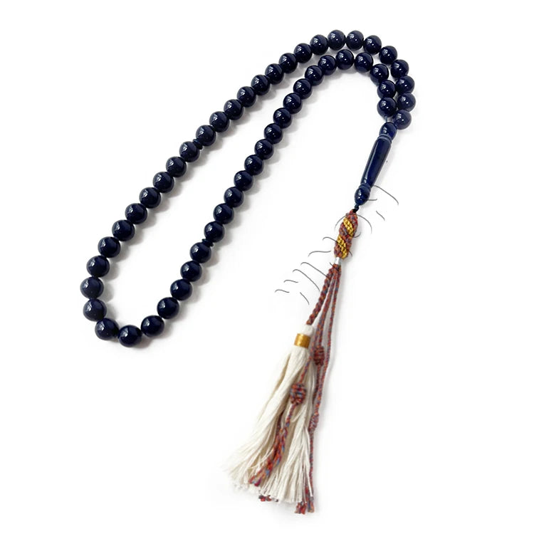 New Gold Plated Islam Resin Beaded Bracelet Prayer Masbaha Religious Rosary Beads Gift Tesbih