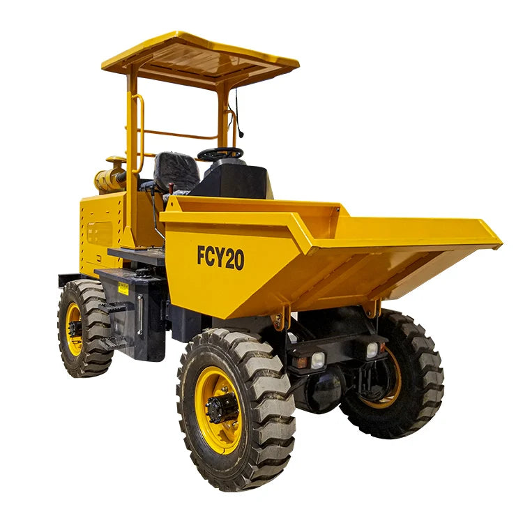 New Cheap 4x4/2 Ton Construction Mini Dumper FCY20 Self Loading Wheel Loader 1m3 Capacity Mini Loader Sunroof for Engineering