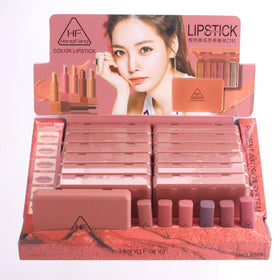 9065B Waterproof Matte 6 Pcs Hengfang Pumpkin Mini Lipstick Gift Set Wholesale Chinese Women Makeup Mini Nude Lipstick Set Matte