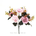Wholesale Decorative Flower  Simulation Carnation Bouquet 5 Heads for Home Event Wedding Decoration