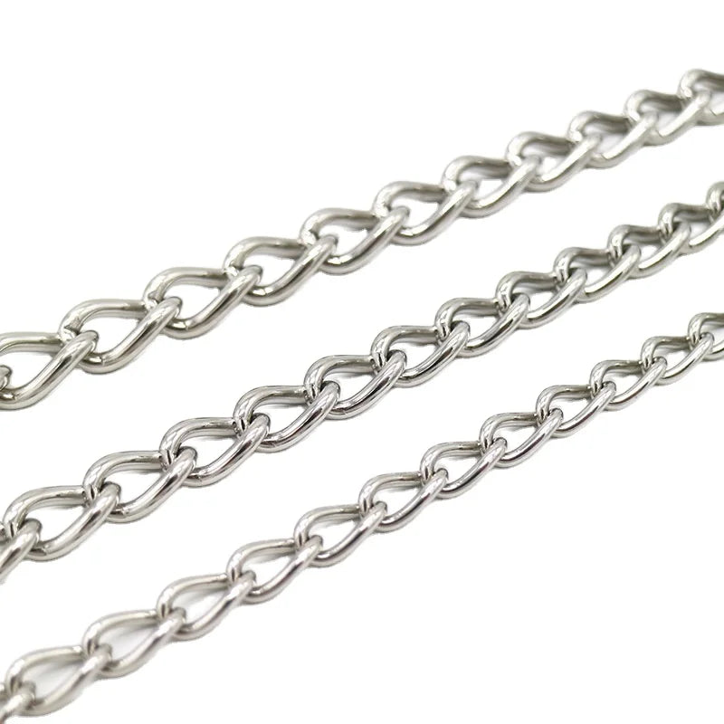 Heavy Duty Hanging Chair Chain 304 Stainless Steel Short Twisted Dog Link Load Link Lifting Chain