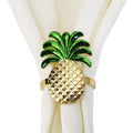 Pineapple Napkin Rings Harvest Fruit Serviette Holder Metal Napkin Ring