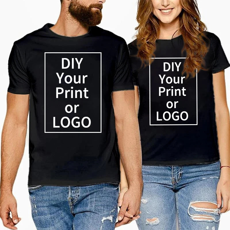 New Original Design Logo Text Print Men Women T Shirt