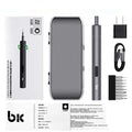 TBK 008 Mini Electric Cordless Rechargeable Screwdriver High Precision Adjustable Torque Steel Handle OEM for Mobile Phone