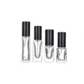 High Quality Square 3ml 5ml 10ml 15ml 20ml  Custom Transparent Black Refillable Glass Perfume Bottle With Fine Mist Sprayer
