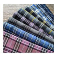 Factory price JK checked plaid 32S polyester cotton TC yarn dyed fabric for school uniform
