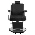 Vintage Style PU Leather Barber Chair for Hair Salon Barber Shop & Workshop Use with Reclined Backrest
