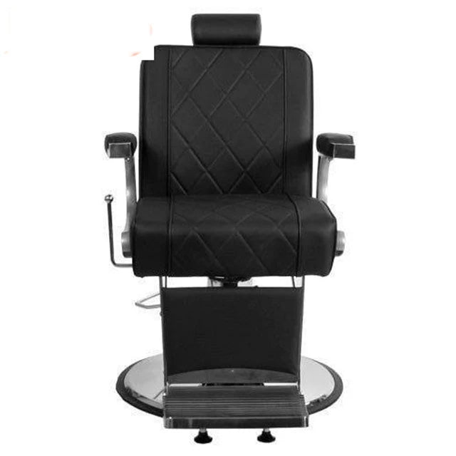 Vintage Style PU Leather Barber Chair for Hair Salon Barber Shop & Workshop Use with Reclined Backrest