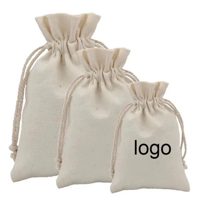 Oem Drawstring Pouch Small Custom Gift Velvet Bags Canvas Drawstring Pouch Cotton Bags