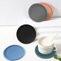 10cm Custom logo coaster Silicone Cup Holder Printing Tea Coffee coaster Table Drink Coasters
