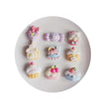 Kawaii Simulation Flatback Resin Cartoon Food Cake Candy Cabochon for Decoration Crafts Making DIY Accessories