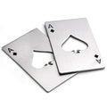 Wholesale Portable Metal Stainless Steel Custom Logo Business Credit Card Shape Poker Beer Bottle Opener