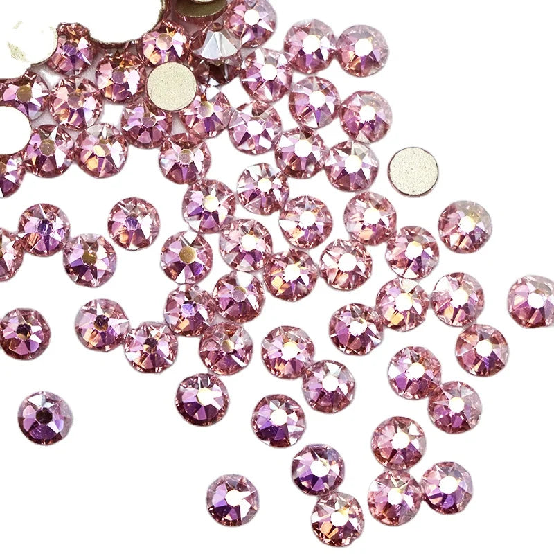 Paso Sico Light Rose AB 16 Cuts Nail Art Accessories Wholesale Rhinestone DIY Design 3d MegaBDM